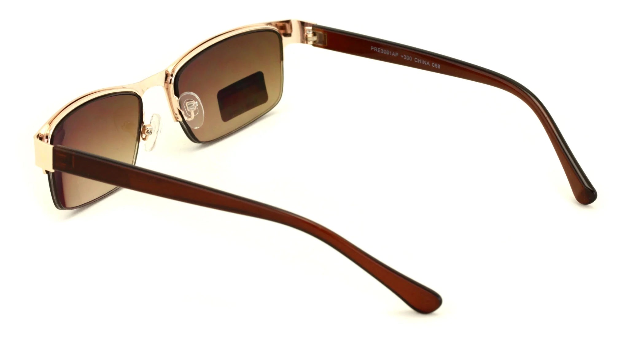 Metal Rectangular Progressive Trifocal Sunglasses Reading Glasses J26669