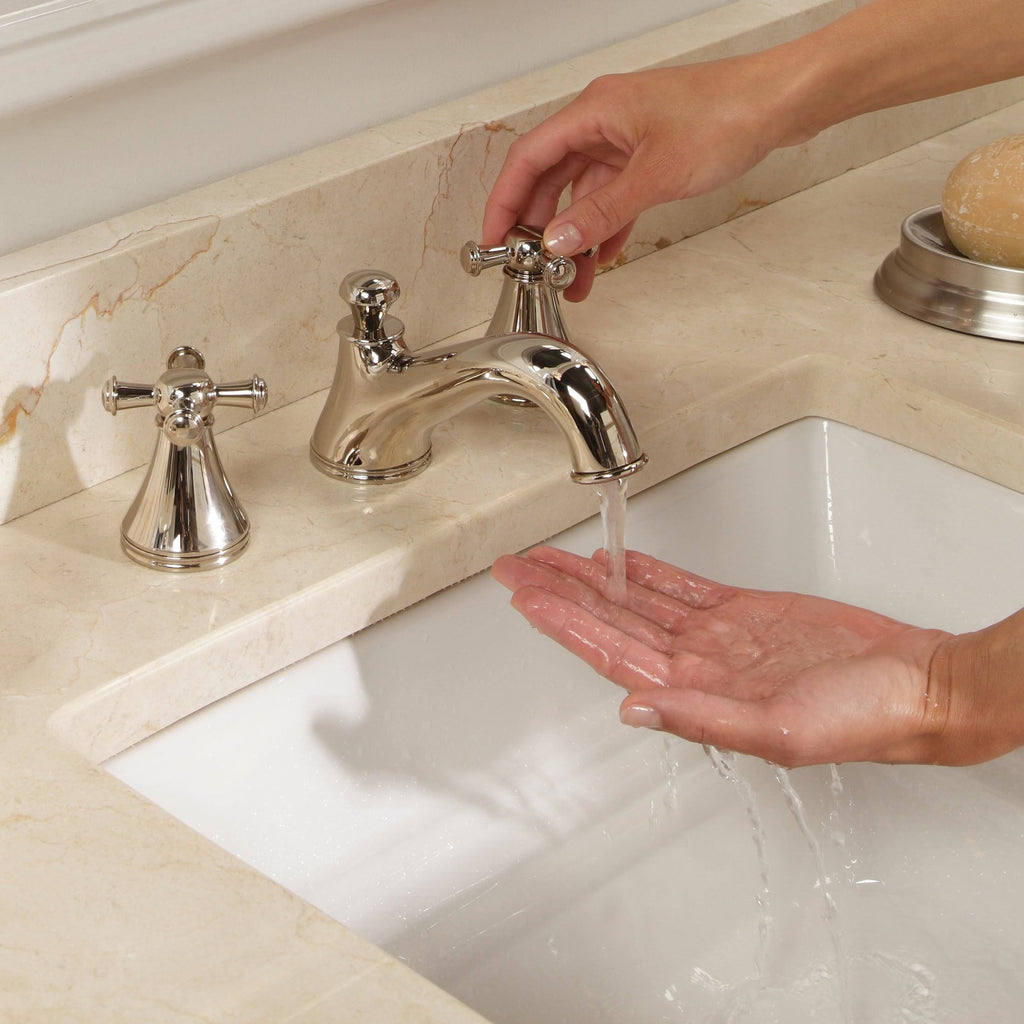 Brushed Nickel Widespread Bathroom Sink Faucet G9096