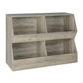 4 Cubby Wooden Toy Storage Bookshelf W730