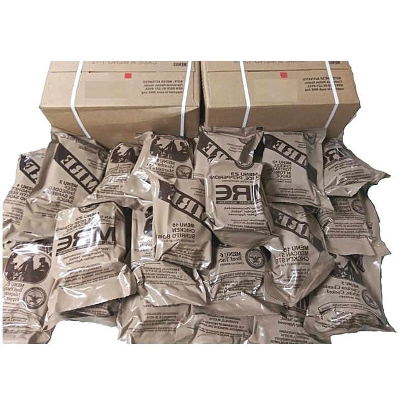 MRE Meal Kit Bundle Cases with Heater - Inspection Date 2025 or Better D706175