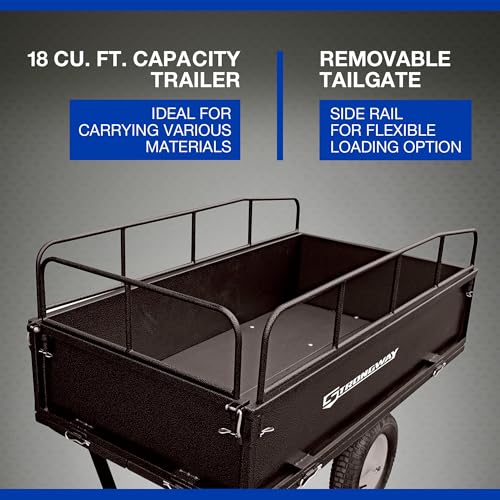Steel ATV Trailer, 1200-Lb. Capacity, 17 Cu. Ft. D411987