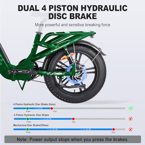 20'' Fat Tire Full Suspension Folding Electric Bike with 48V 20Ah Removable Battery G20053