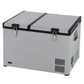 90 qz Dual Zone Portable Fridge Freezer with Wheels Y1287