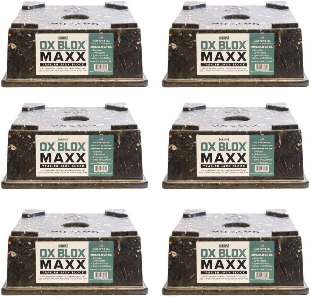 6-Pack RV Jack Block for 9 Round Feet E65338