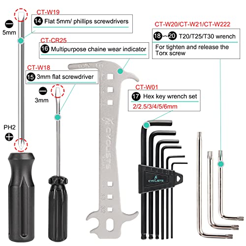 27 Piece Bike Tool Kit With Storage Case Y1681