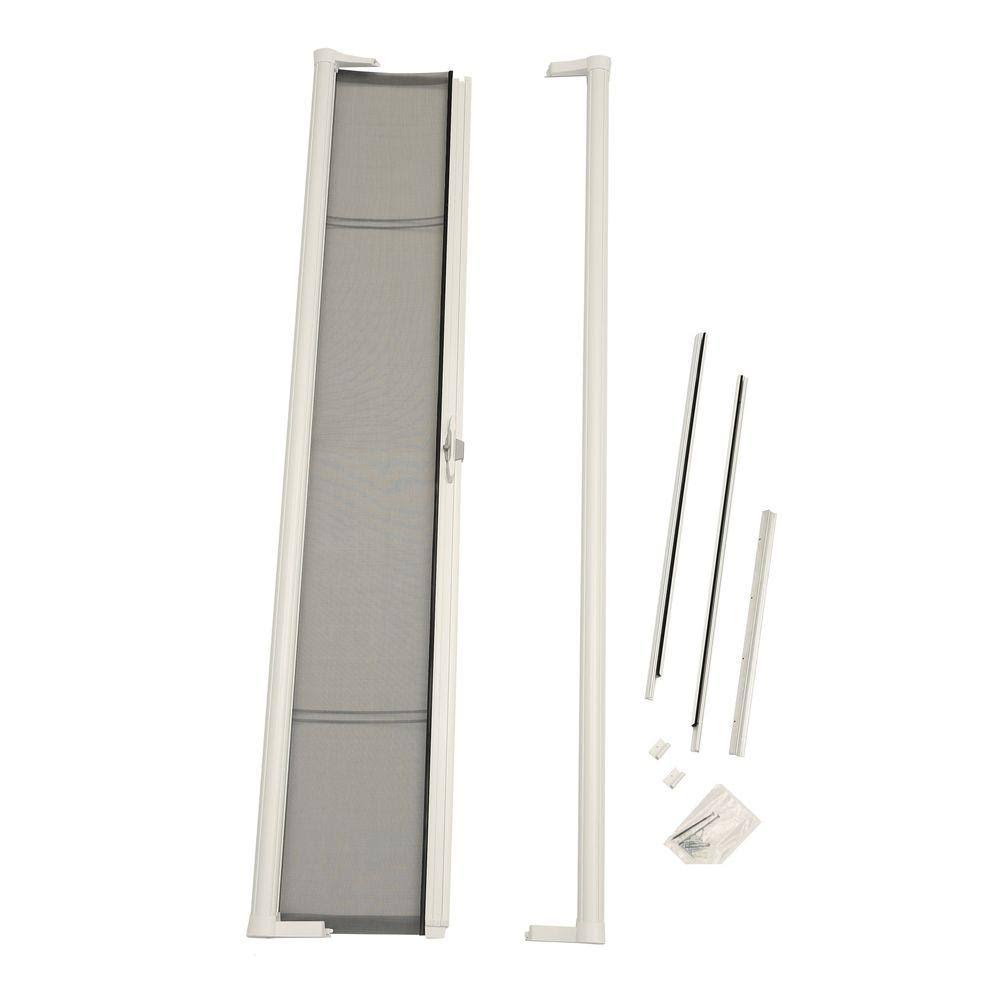 78 in. White Retractable Screen Door B638