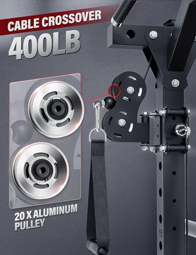 All-in-One Home Gym Smith Machine with Aluminum Pulley Set J39026