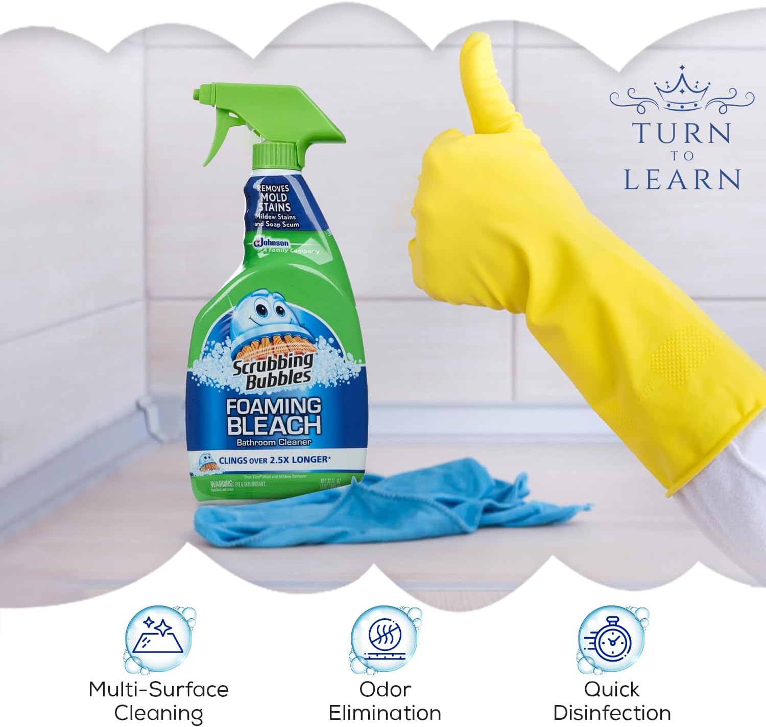 2-Pack Bathroom Cleaner Foam Spray R400064