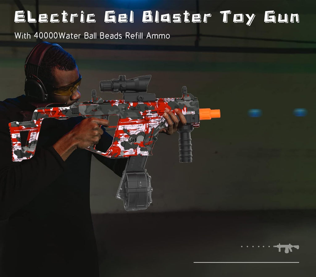 Red Electric Gel Ball Blaster with Goggles Z919082