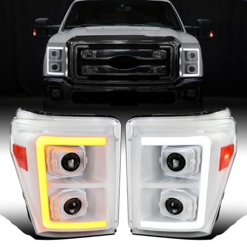 Black Dual Projector Headlights Assembly Pair K691