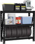 3-Tier Heavy Duty Metal Garage Shelving Unit, 50”W x 47”H x 18”D, 5400 LBS Load Capacity G151