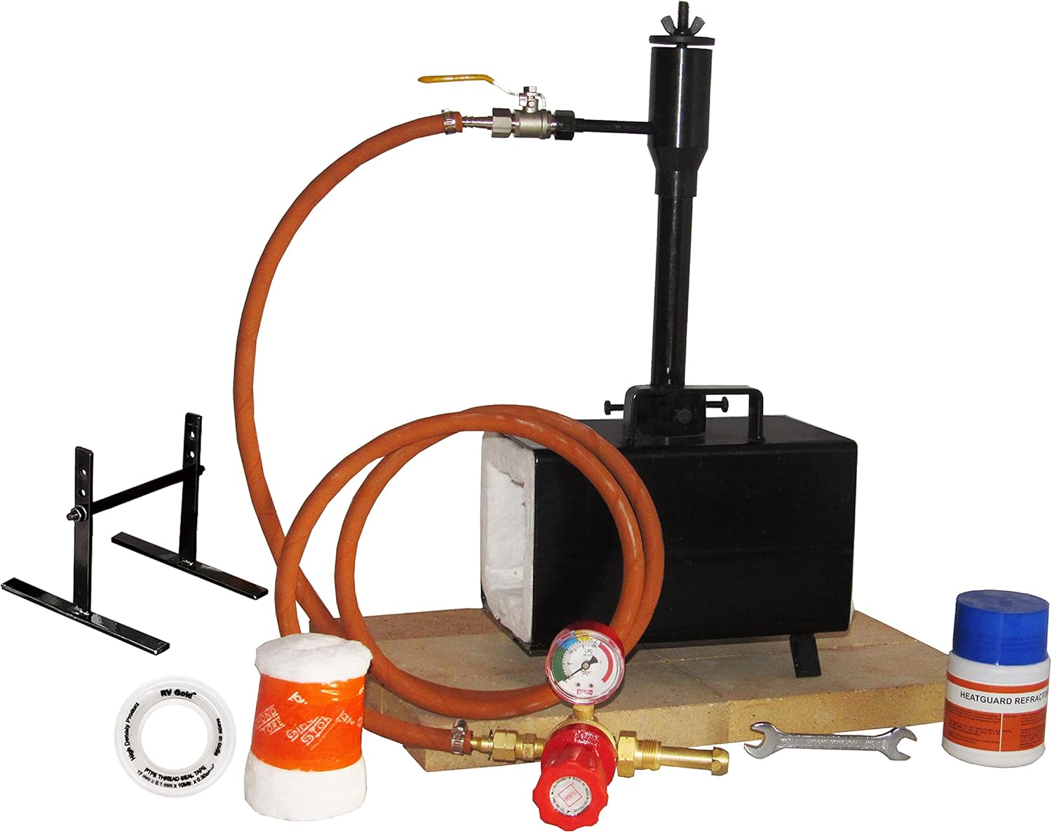 Single Burner Propane Gas Forge with Stand R161