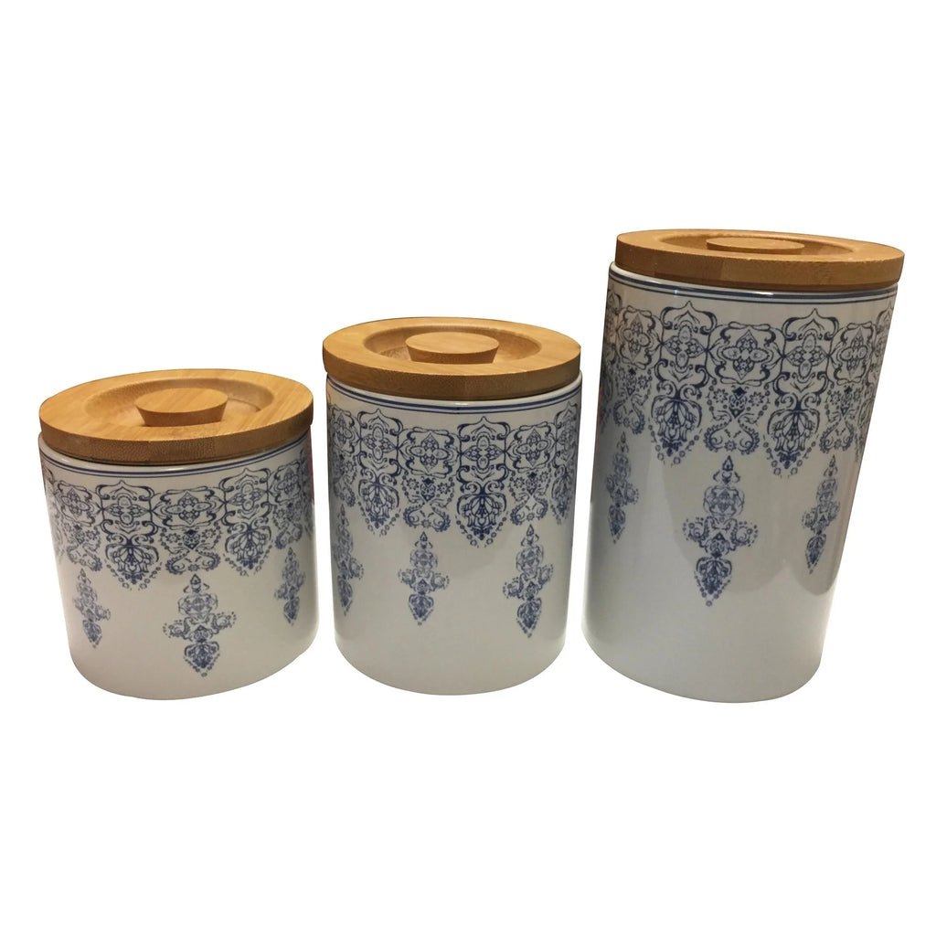 Ceramic Storage Canisters set of 3 T283840