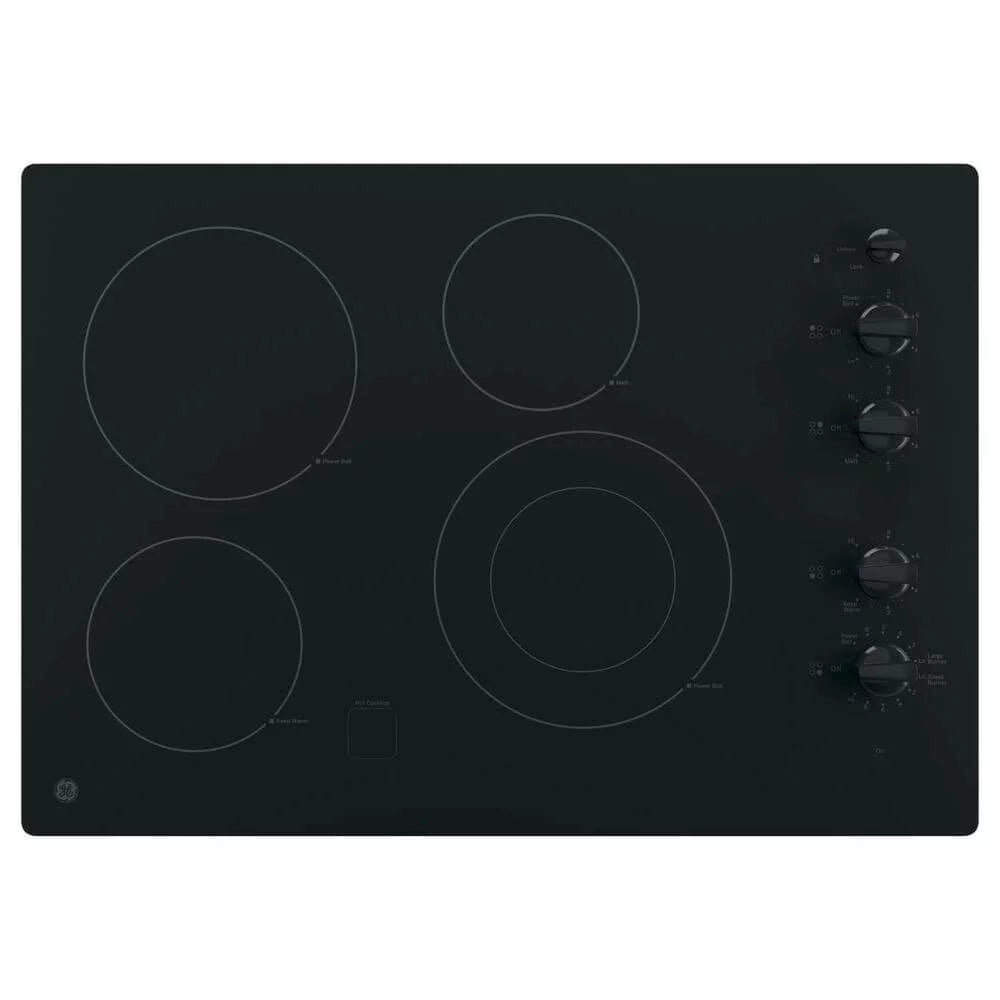 30 inch Black 4 Burner Electric Cooktop U54363