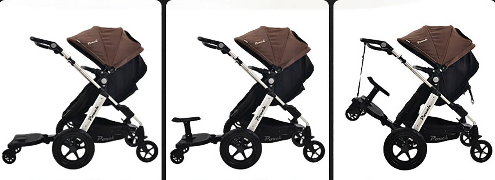 2-in-1 Stroller Ride Board with Detachable Seat and Standing Platform D604