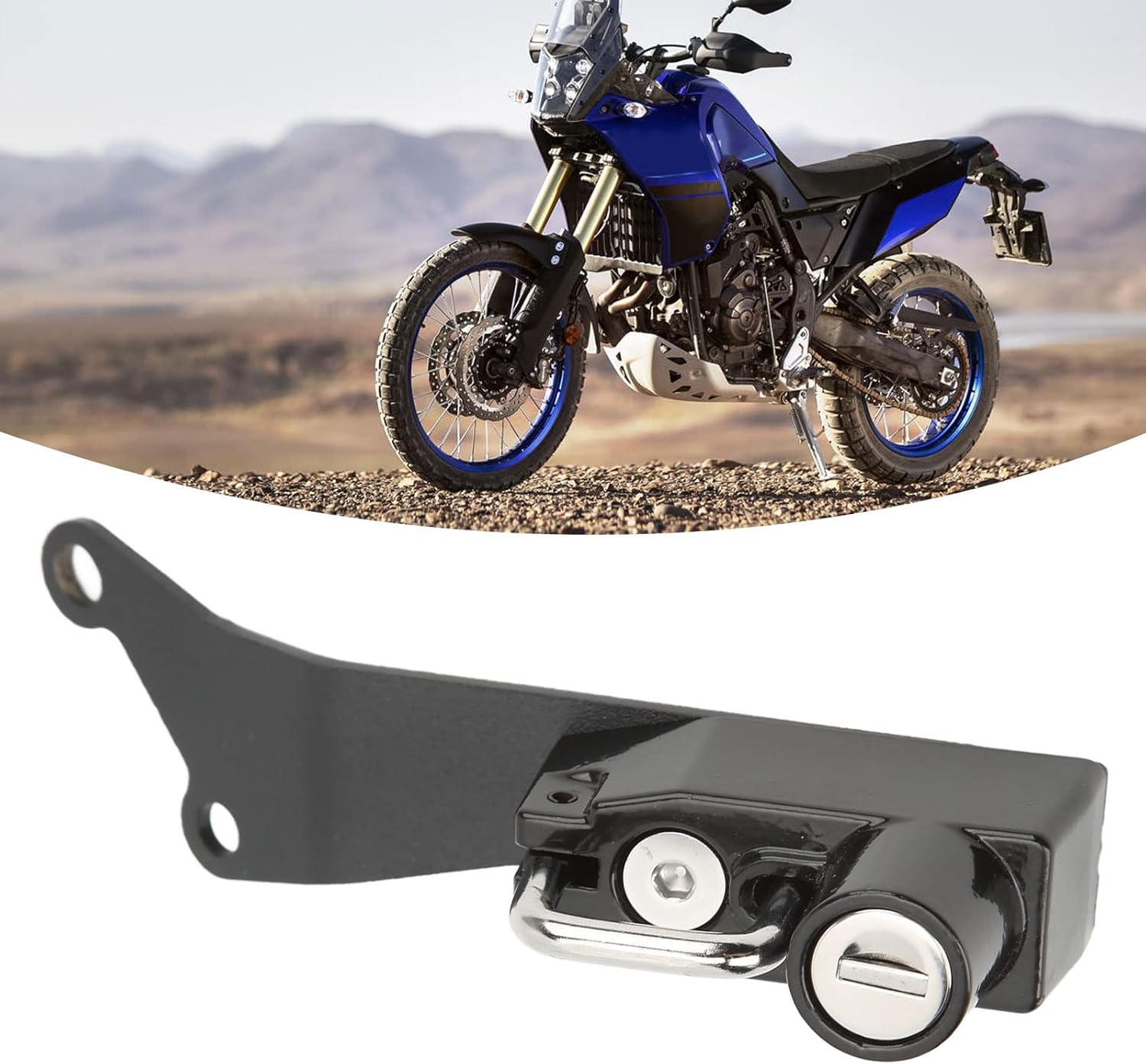 Black Motorcycle Helmet Lock with 2 Keys C55884