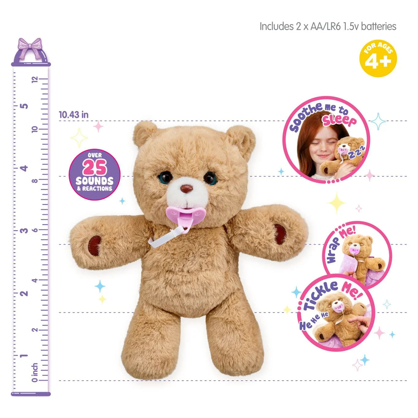 Cozy Dozy Bear with Sounds and Reactions W57280
