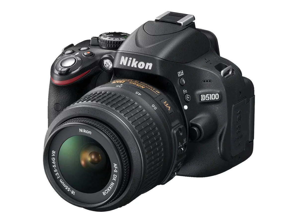 Digital Camera SLR 16.2 MP APS-C 1080p 3x Optical Zoom AF-S DX 18-55mm and 55-200mm VR Lenses Q7127