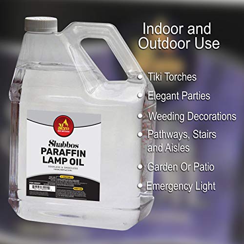 1 Gallon Clear Smokeless Odorless Paraffin Lamp Oil - 2 Pack P712