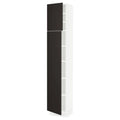 White High Cabinet with shelves and 2 Doors T27809