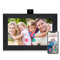 10.1 Inch WiFi IPS HD Touchscreen Digital Picture Frame with Black Wood Frame M947