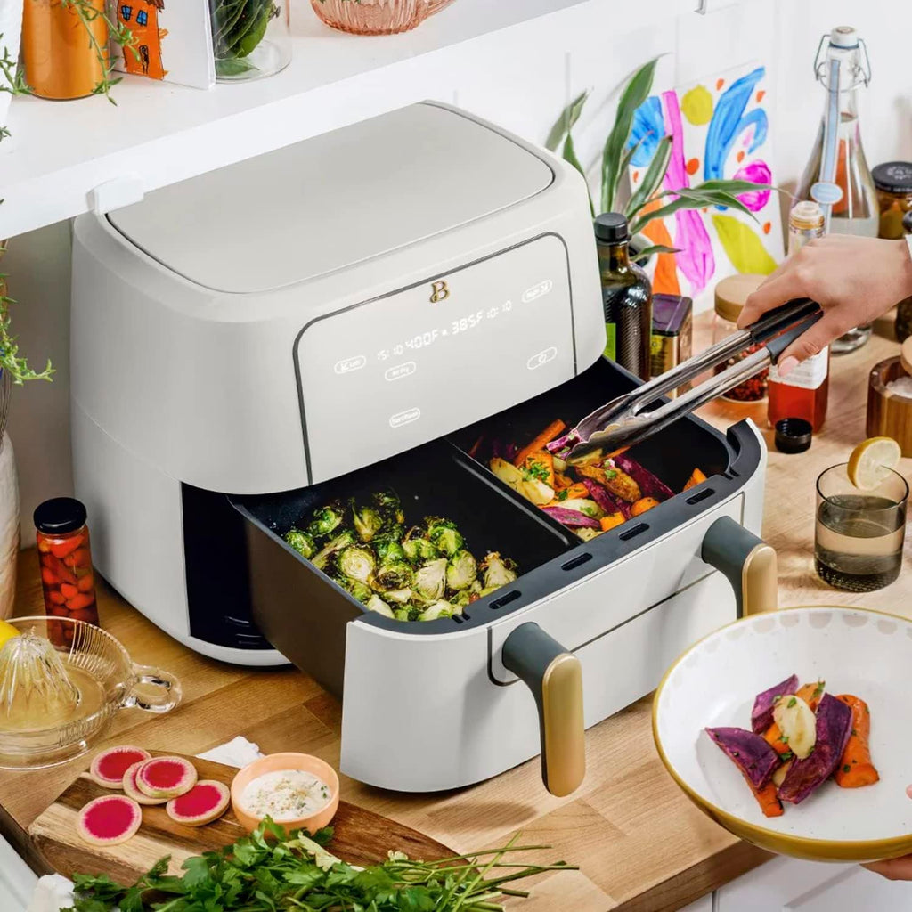 9QT TriZone Air Fryer White Icing L388475