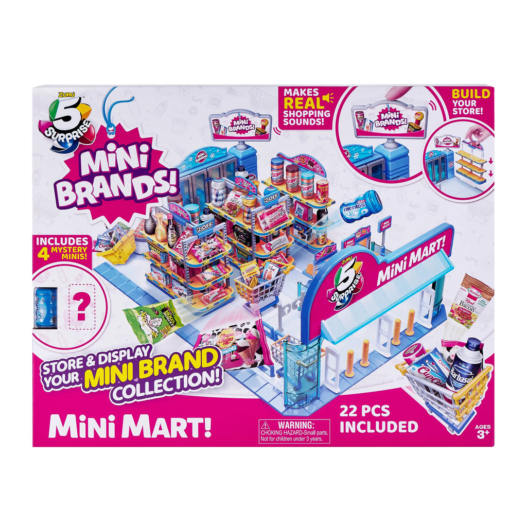 Mini Brands Series 2 Electronic Mini Mart with 4 Mystery Mini Brands Playset J431