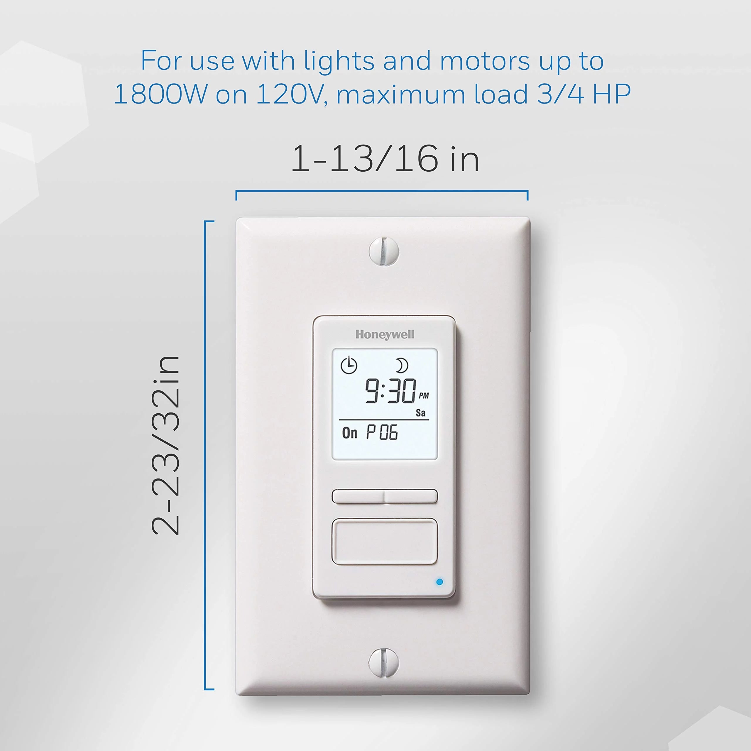White 7-Day Programmable Light Switch Timer Z38219