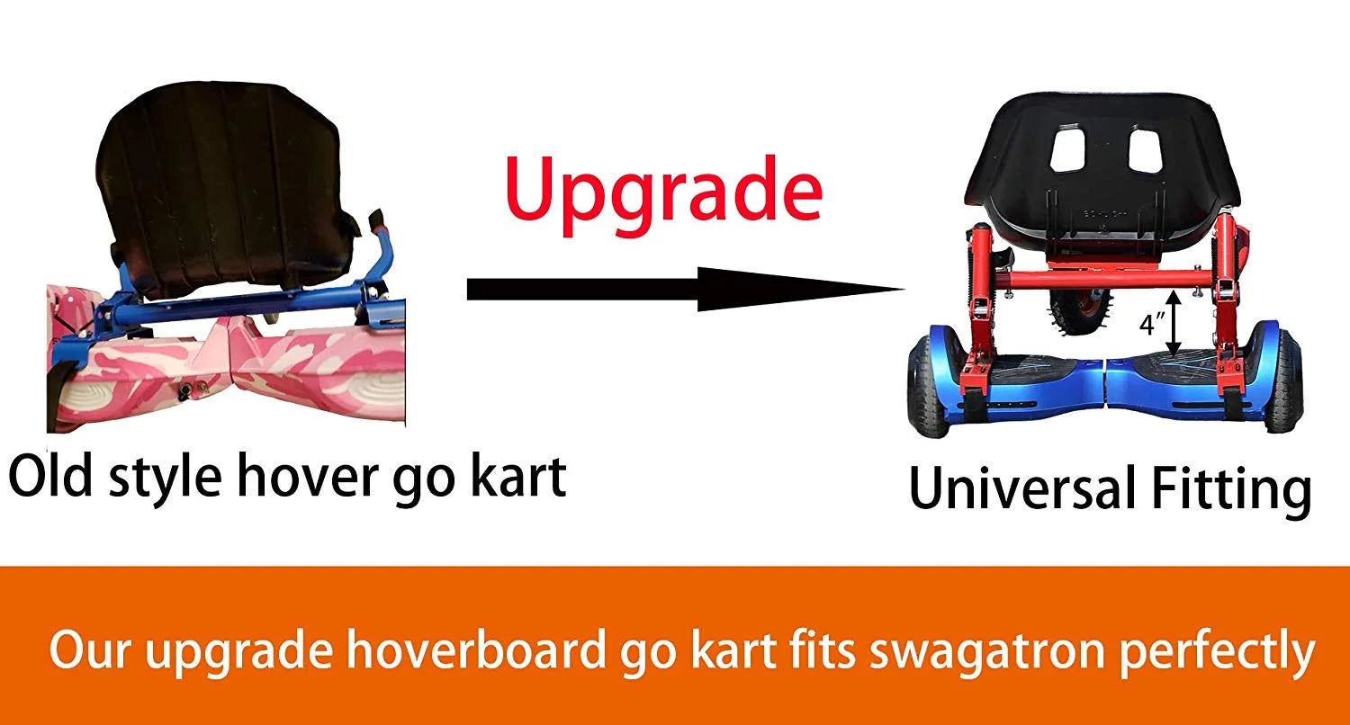 Blue Hoverboard Go Kart with Off-Road Tire and Shock Absorber T50166