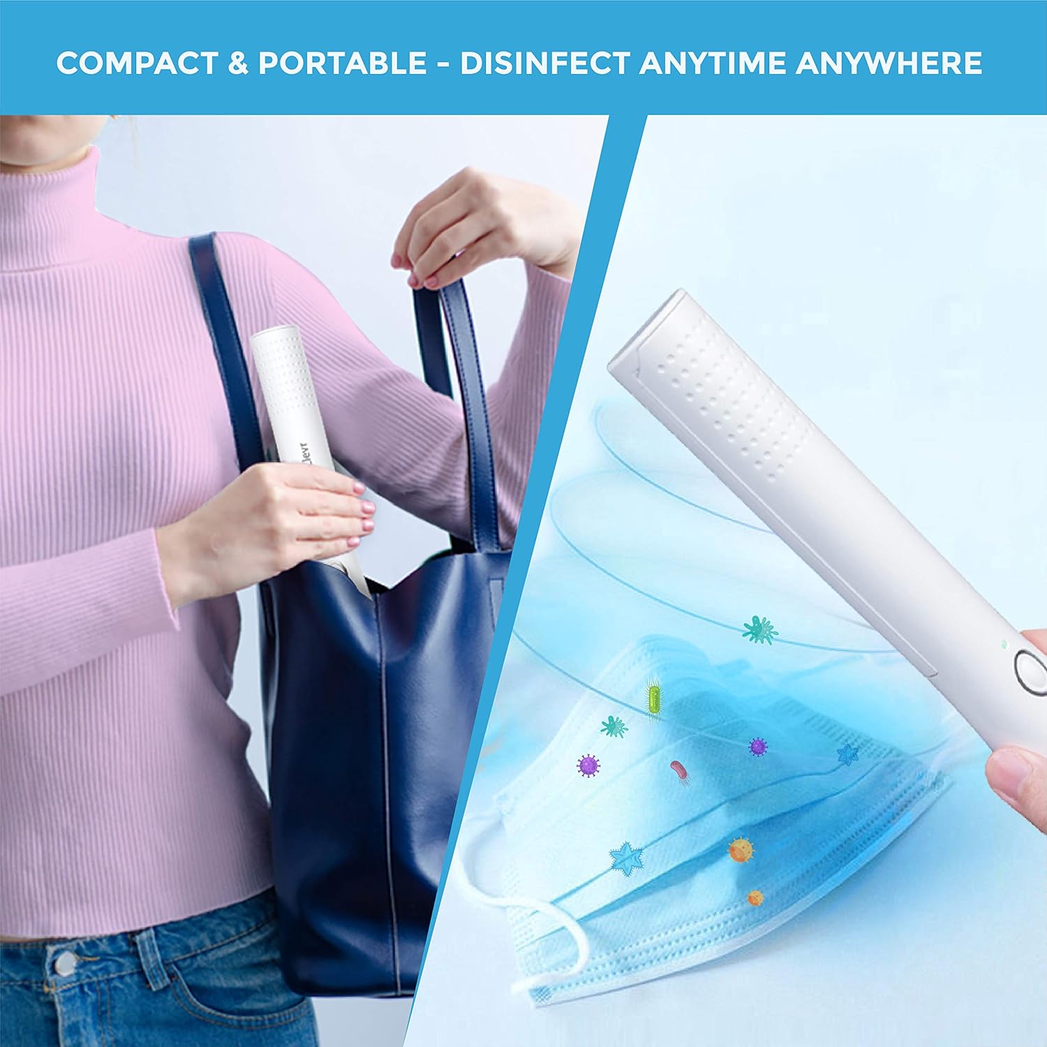 UV-C Light Sanitizer Wand Pack of 2 T336221