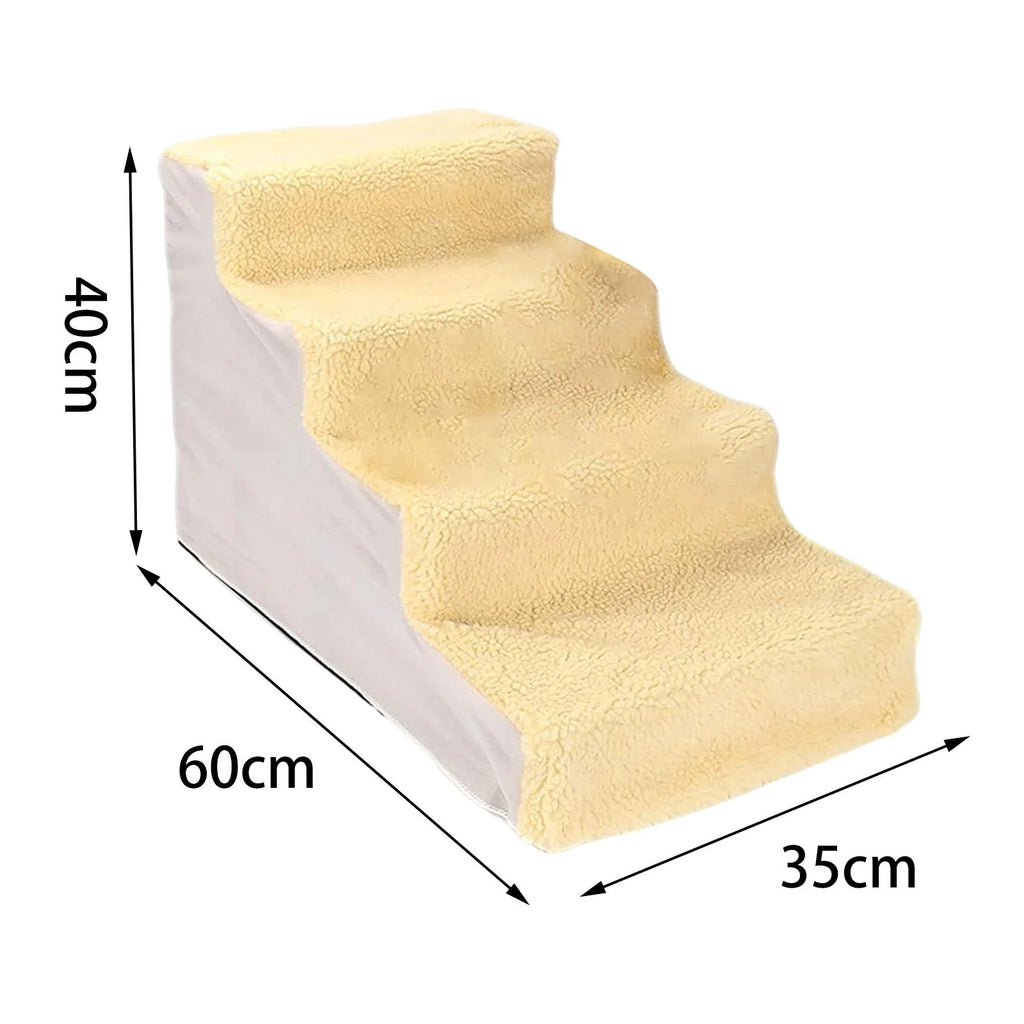 Yellow Non Slip Detachable Washable Pet Stairs V2033