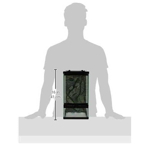 Front Opening Terrarium with Realistic Rock Foam Background G631
