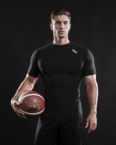 3 Pack Men's Compression Shirt Short Sleeve Baselayer Athletic T-Shirt N26672
