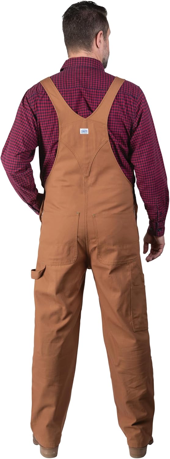 Men's Duck Bib Overall, Pecan, 38x30 K76091