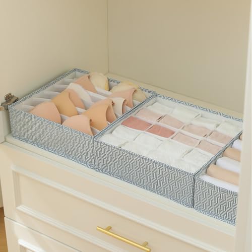 White 60 Cell Fabric Drawer Organizer A3552