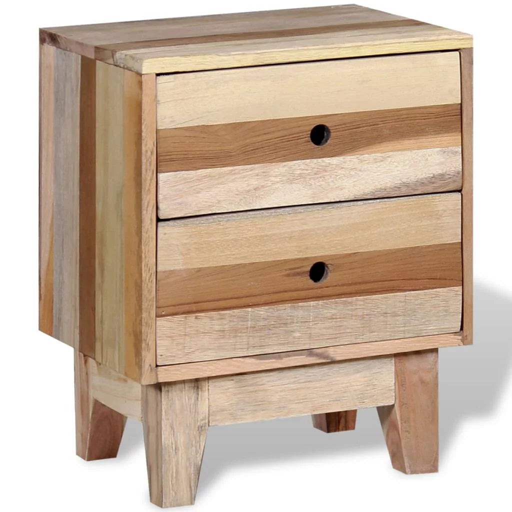 Solid Reclaimed Wood Bedside Cabinet B3625
