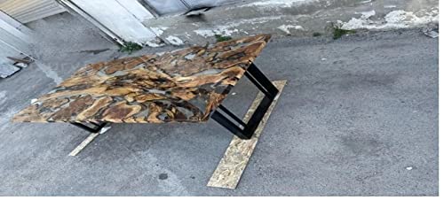 LARGE EPOXY TABLE, Resin Dining Table, Wood Epoxy Coffee Table (28.5 x 72 x 36inches) X823