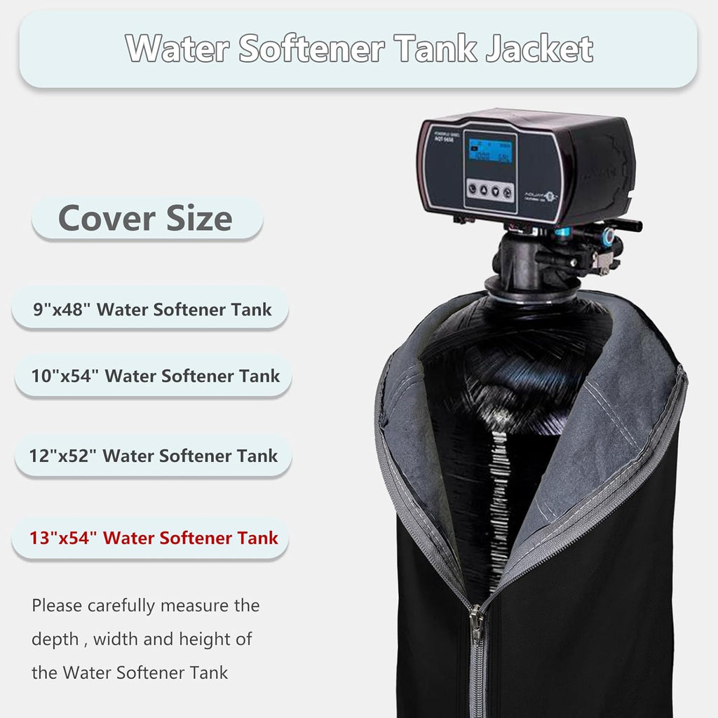13x54 Black Insulated Water Softener Tank Cover N79696