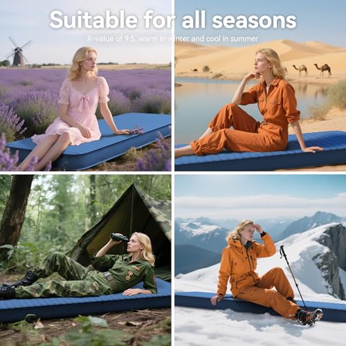 Self Inflating 4" Memory Foam Camping Pad with Built-in Electric Pump V59298