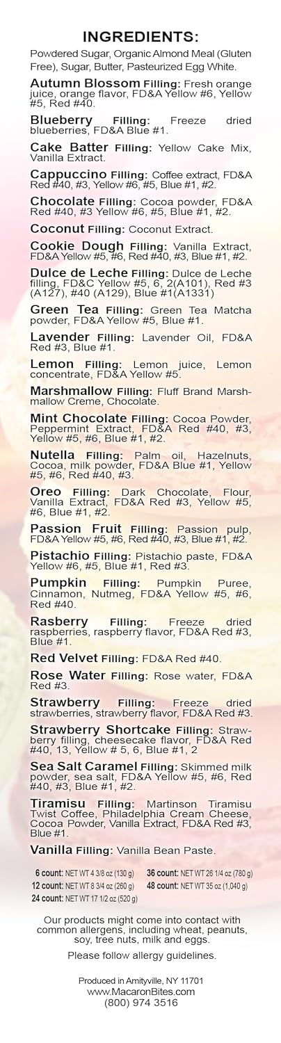 48 Count Assorted Macarons U33973