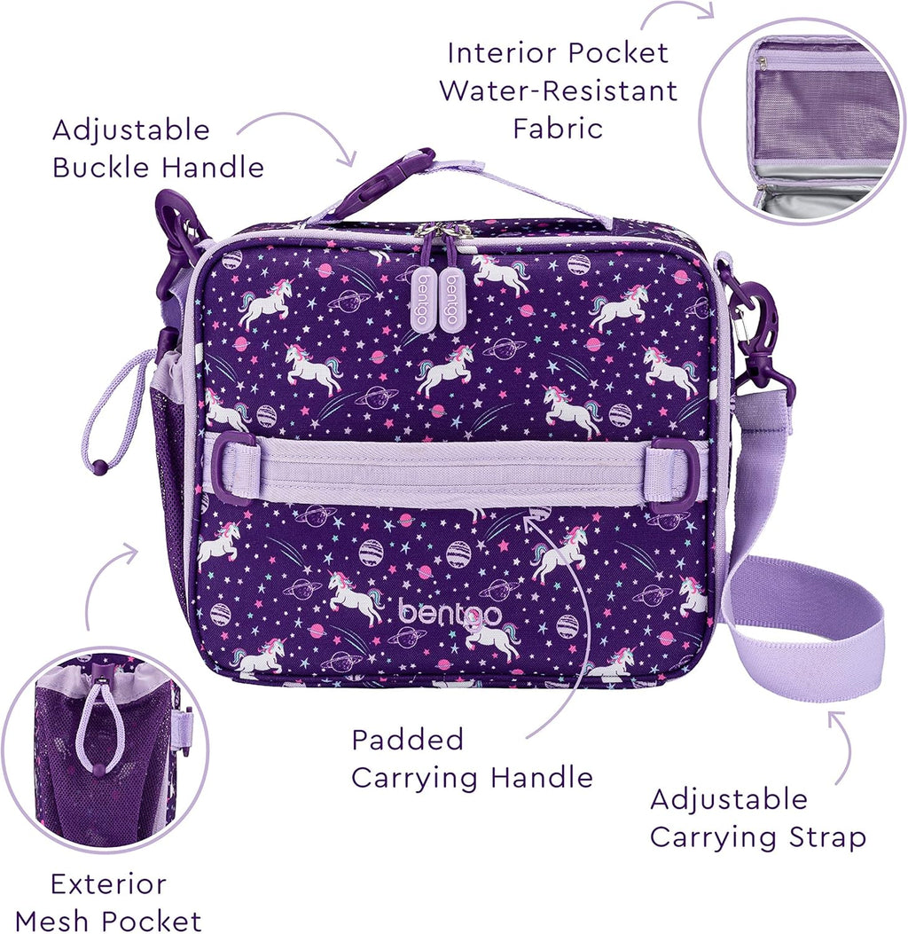 Insulated Lunch Bag Set With Bento-Style Lunch Box B6455