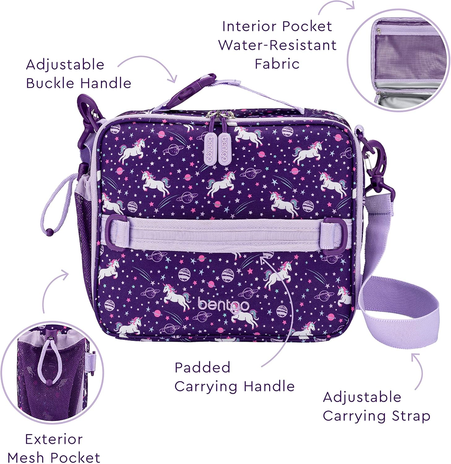 Insulated Lunch Bag Set With Bento-Style Lunch Box B6455