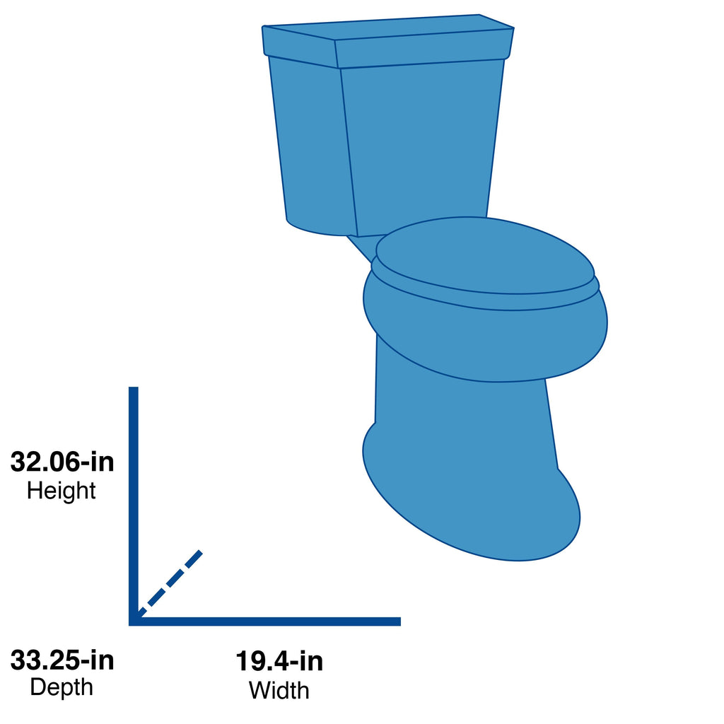 White Round 2-Piece Toilet H488492