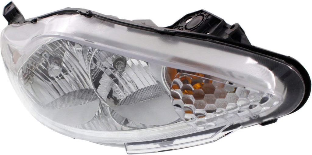 Headlight Set of 2 Clear Lens Halogen Composite Z103309