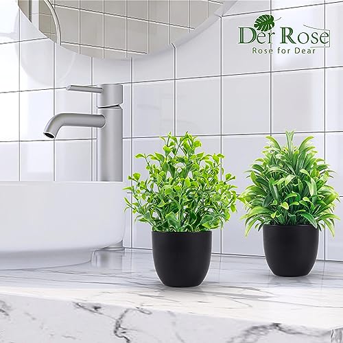 4 Packs Artificial Plants in Black Pot K1783