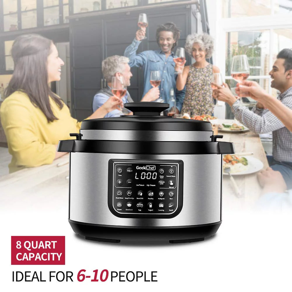 12-In-1 Electric Pressure Cooker, Stainless Steel L481975