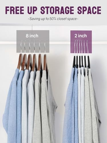 50 Pack Non-Slip Velvet Clothes Hangers with Swivel Hook K75743