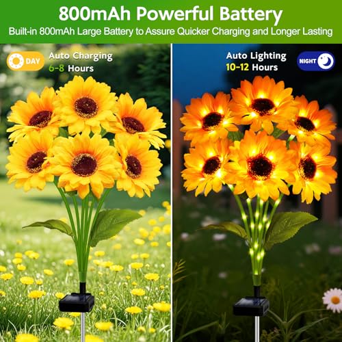 12 Pack Outdoor Solar LED Christmas Lights with 8 Lighting Modes N79713