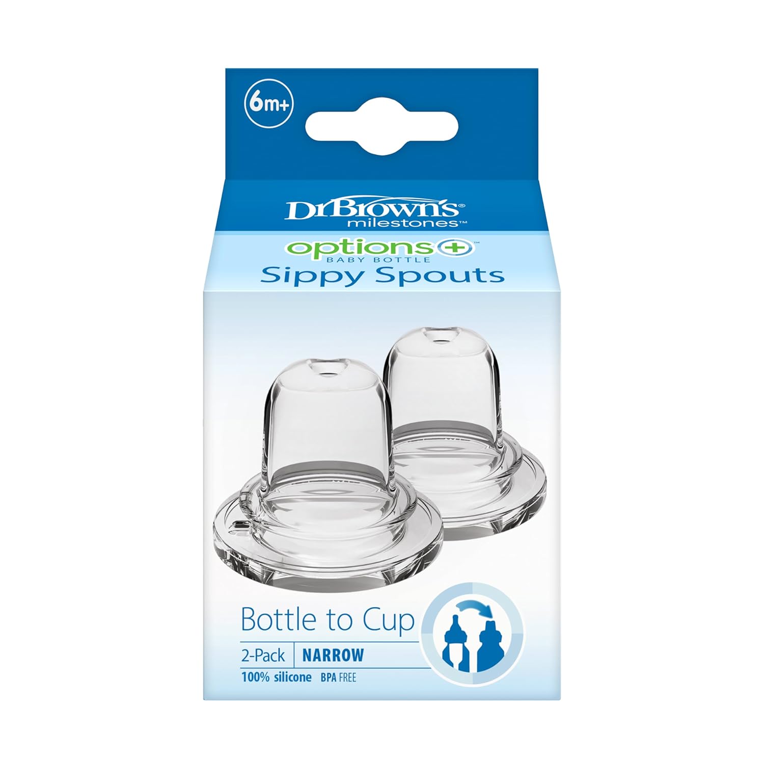 Soft 100% Silicone Sippy Spout, 2 Count Z86097