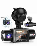 Dash Cam 1080P Three Channels with IR Night Vision Car Camera SD Card Included Dashboard Camera M685